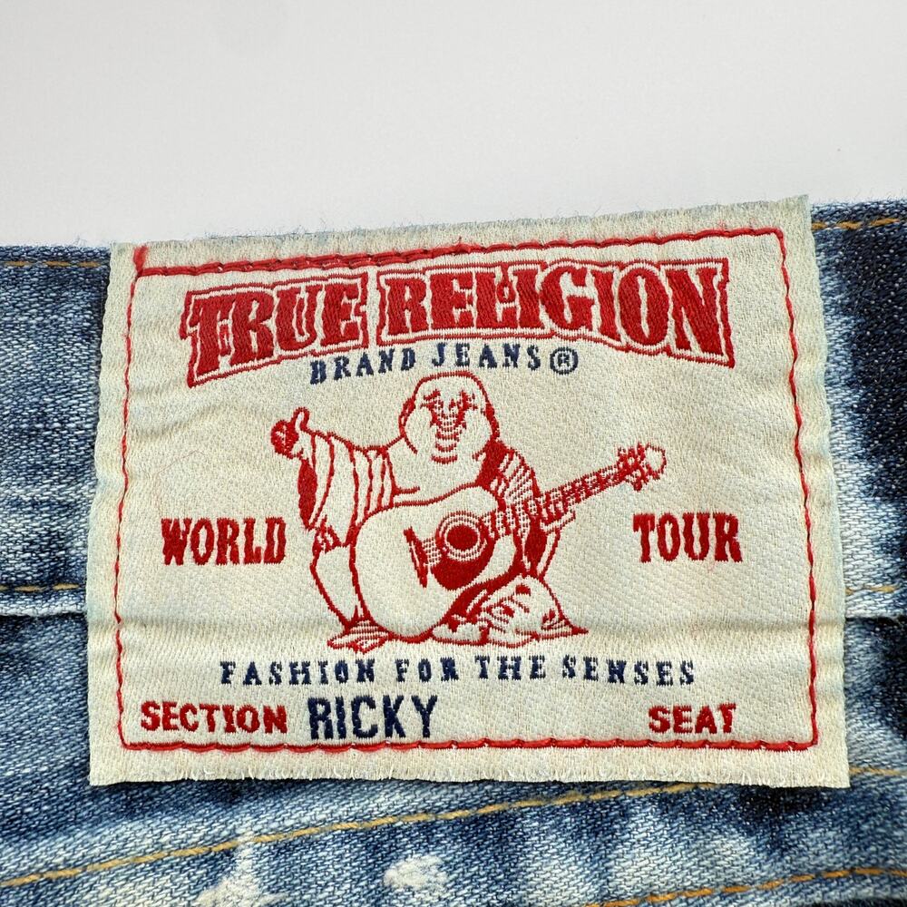 True Religion Blue Straight Men's Jeans - Picture 5 of 10